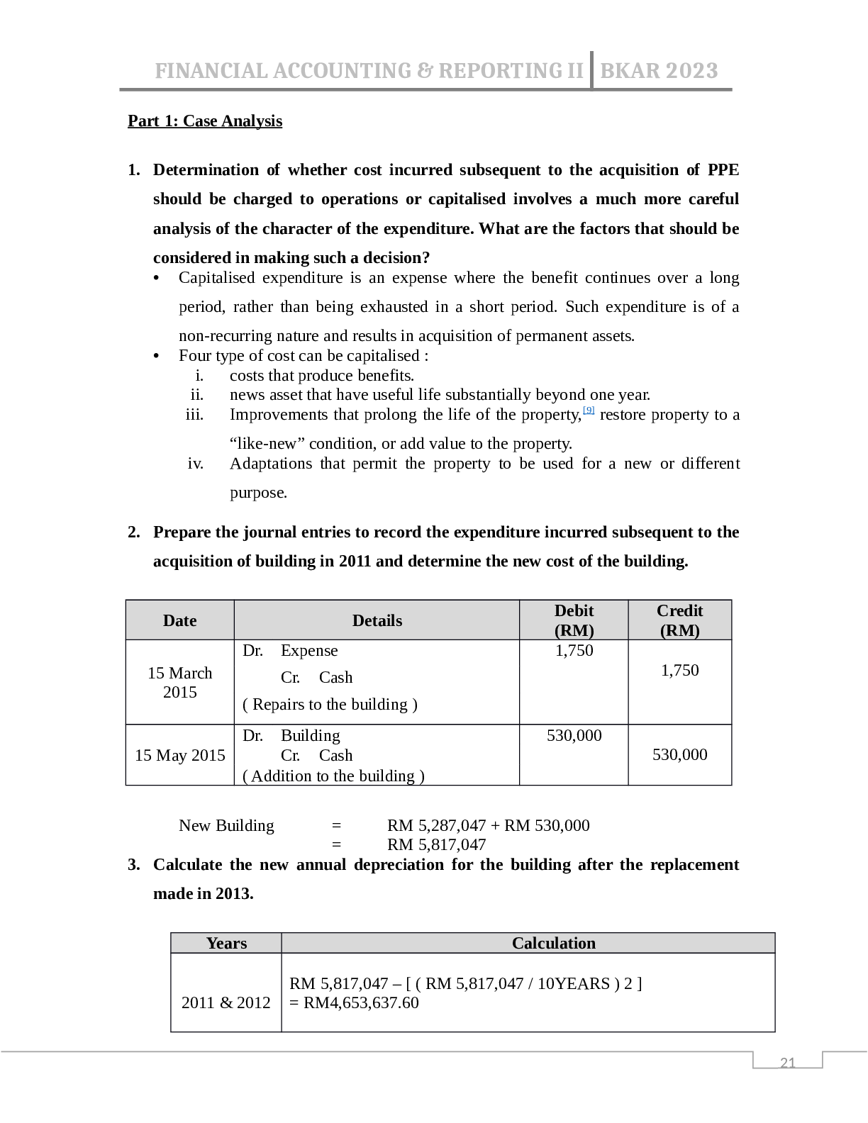 Preview image of FINANCIAL ACCOUNTING & REPORTING II document